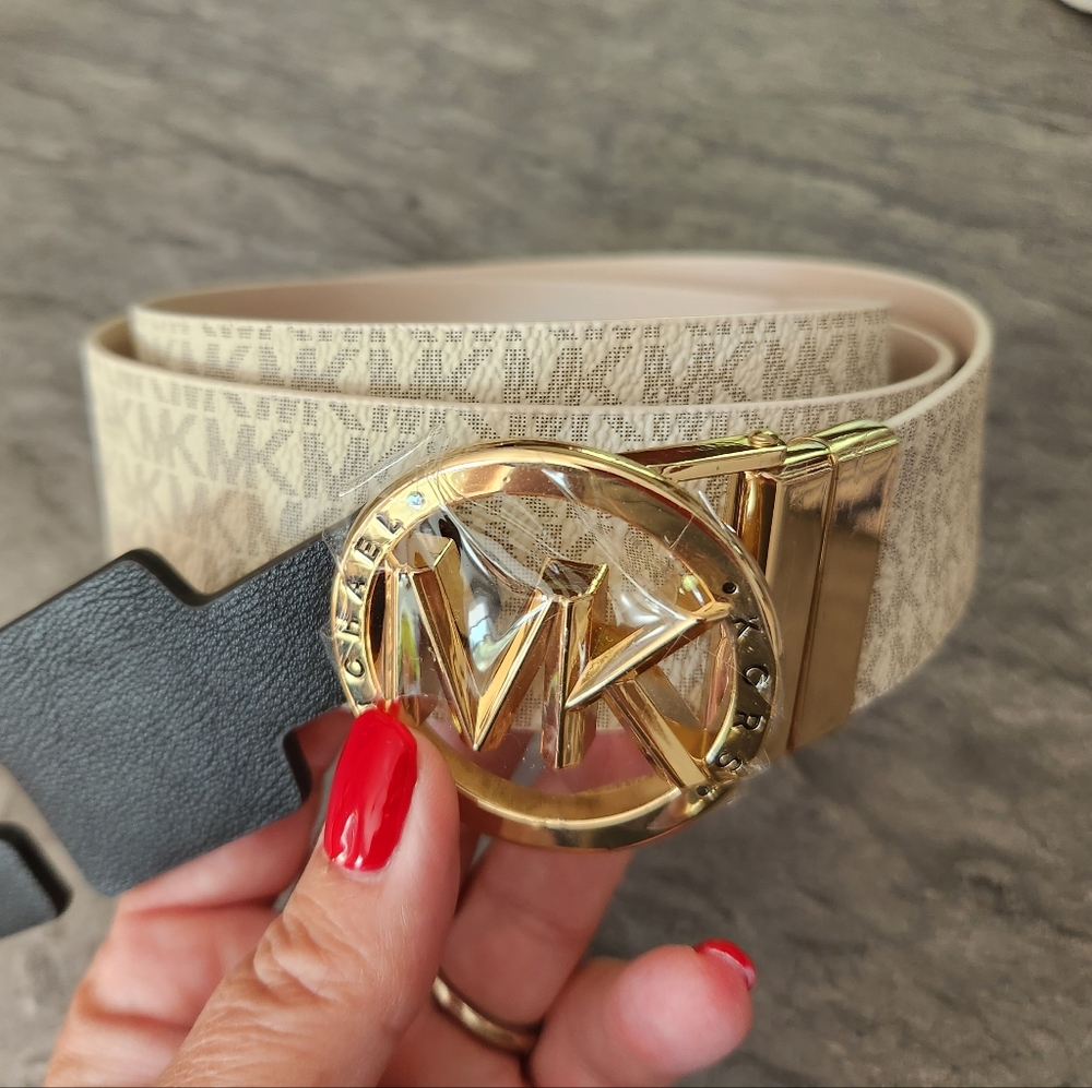 Michael Kors reversible logo belt